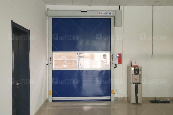 Why does the paint shop of an automobile factory install high speed door?