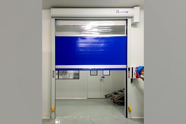 Why did the factory workshop choose high speed door