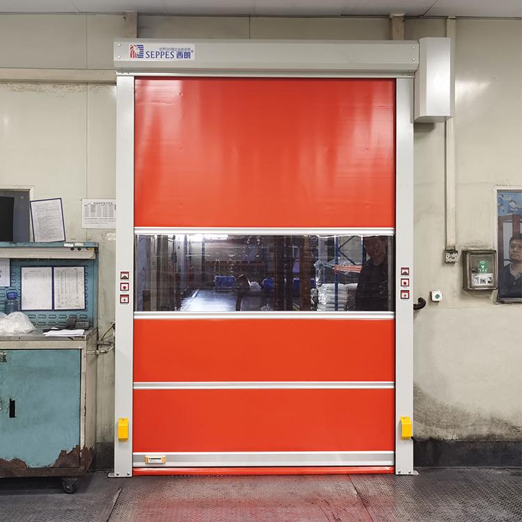 What are the benefits of installing high speed door in the water knife room
