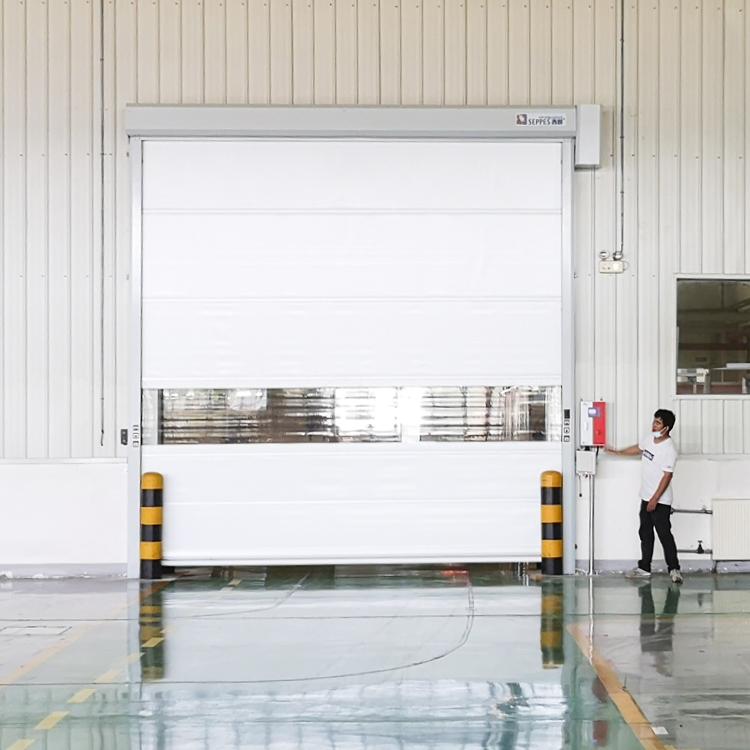 What are the benefits of installing high speed door in the garage