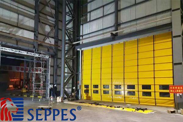 Features of stacking high speed door