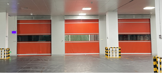 zipper high speed door in food industry